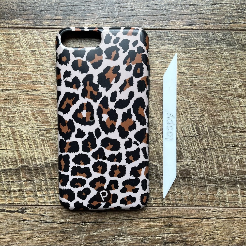 Cheetah Print Loopy Phone case fits iPhone 6/6s Plus, 7 Plus, and 8 Plus